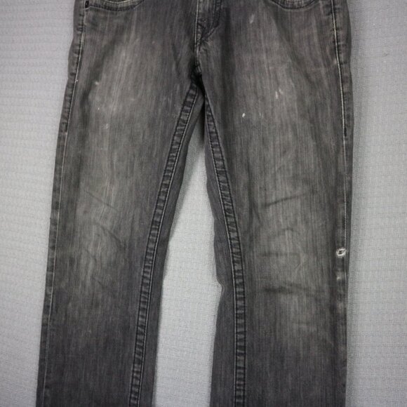 True Religion Ricky Thick Stitch Flare Denim Distressed 31 - Picture 3 of 8